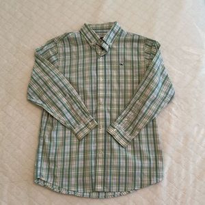 Boys Vineyard Vines LS Button Down Size 7